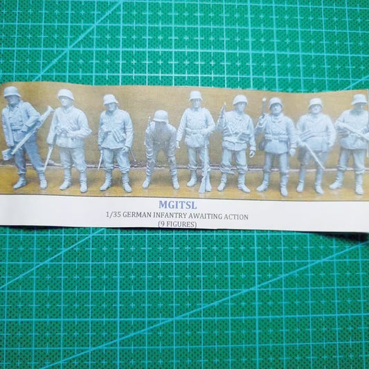 1/35 resin figure model Kit 9 German soldiers Unassembled Unpainted