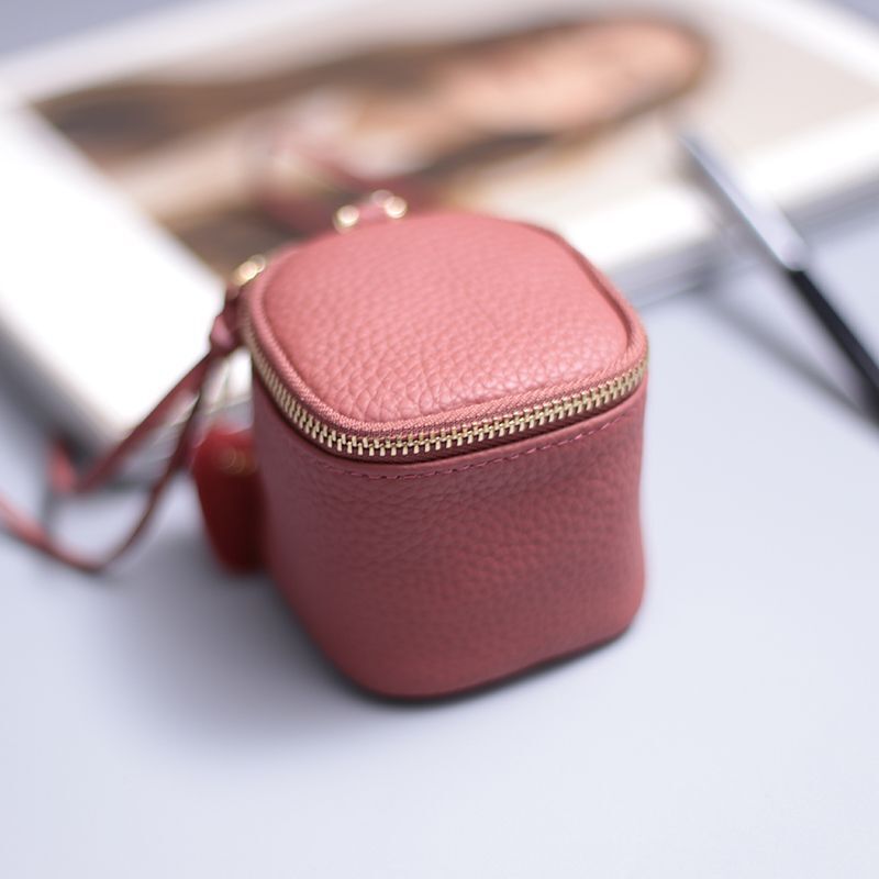 Genuine Leather Cosmetic Bag Cosmetic Case Makeup Clutch Toiletry Cosmetic Pouch