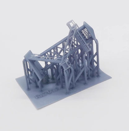 Z Scale 1:220 Models Railroad Scenery Large Watchtower Grey