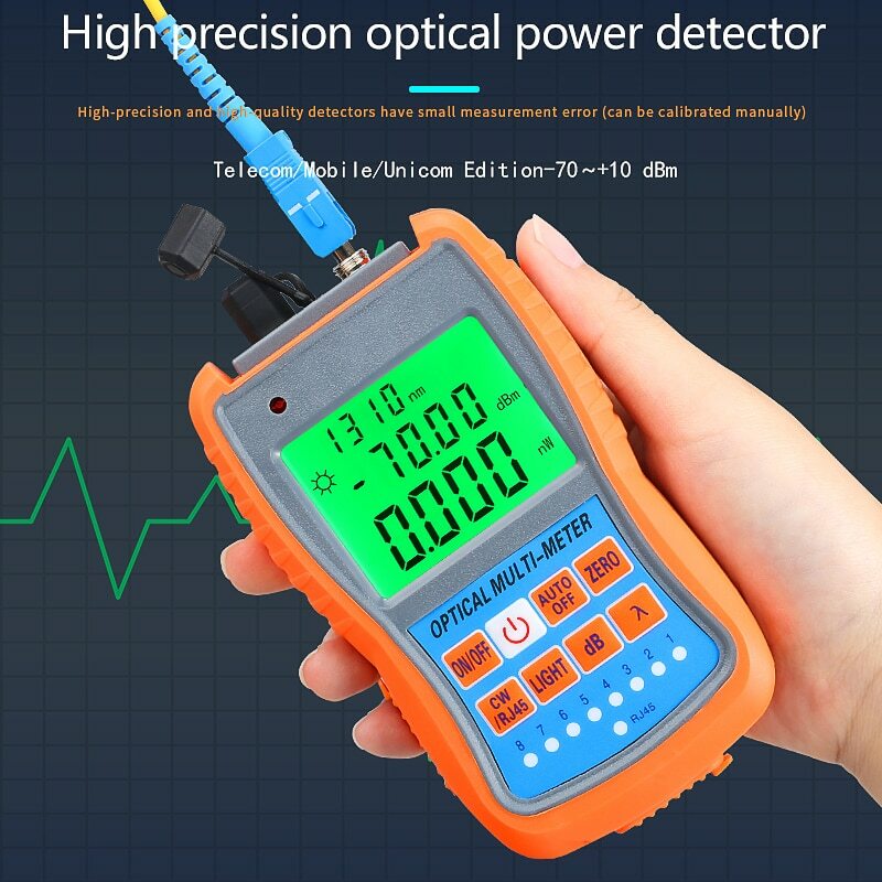 AUA-G70B/50B 4in1 Mini Optic Power Meter Visual Fault Locator Network Cable Test