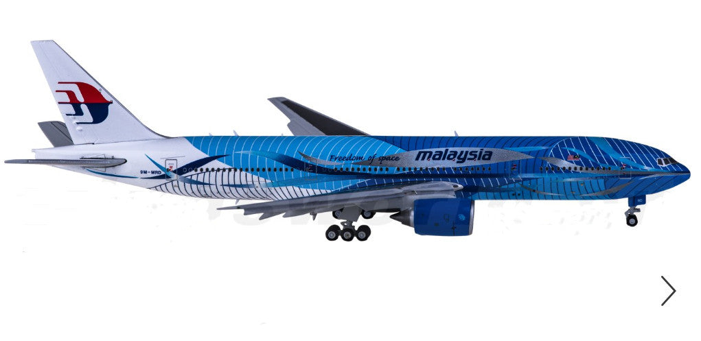 1:400 JC Wings Malaysia Airlines BOEING 777-200 Airplane Flap Down Diecast Model