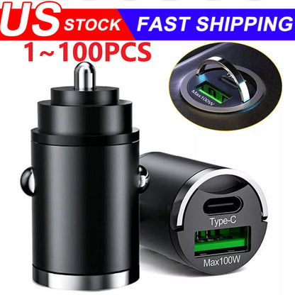 2 Port USB Super Fast Car Charger Adapter For iPhone Samsung Android Phone Lot