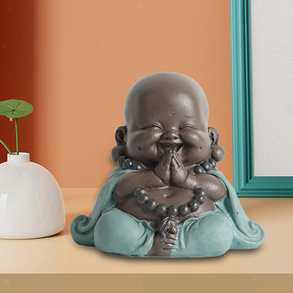 Adorable Laughing Buddha Statue for Car Decor Collectible