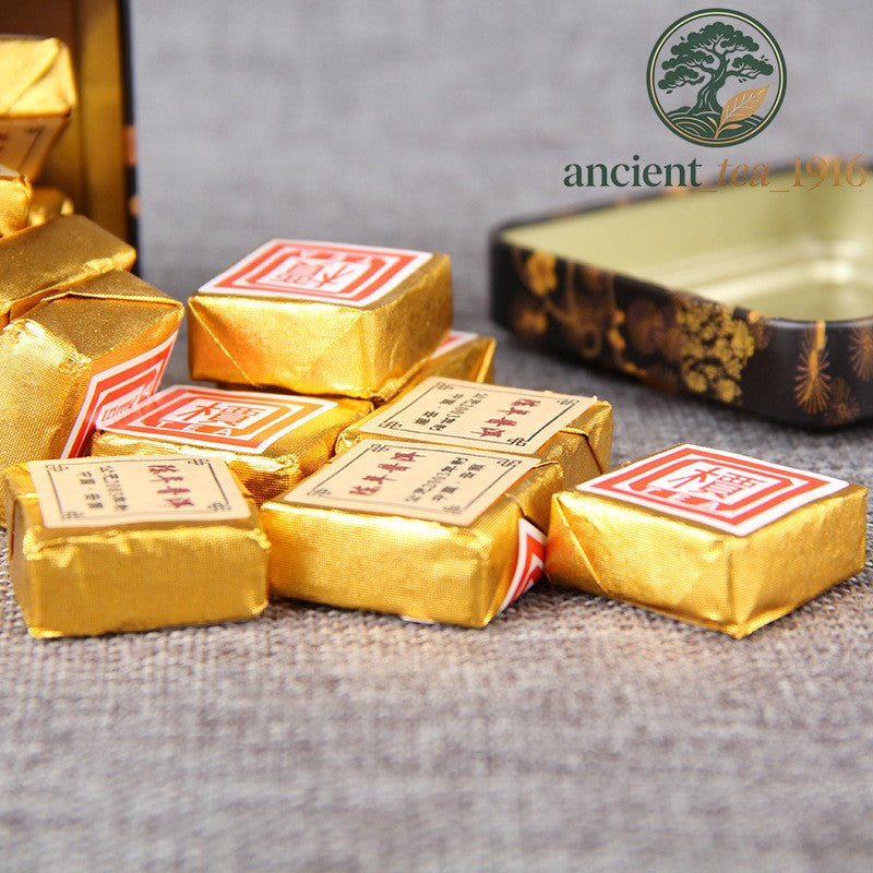 100g 2003 Yunnan Pu-erh Tea Ripe Tea Ancient Tree Tuocha Small Square Brick