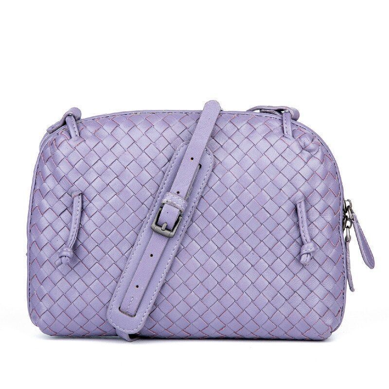Luxury Shoulder Bag Sheepskin Handmade Woven Crossbody Bags Messenger Purse Bags
