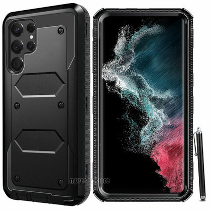 For Samsung Galaxy S22 Plus Ultra 5G Rugged Rubber Hard Shockproof Case Cover