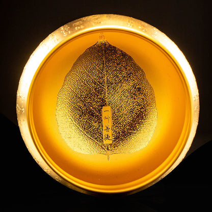 24k Gold Tea Cup Zen Style Chinese Mater Heart Sutra Carved Full Handmade 180ml