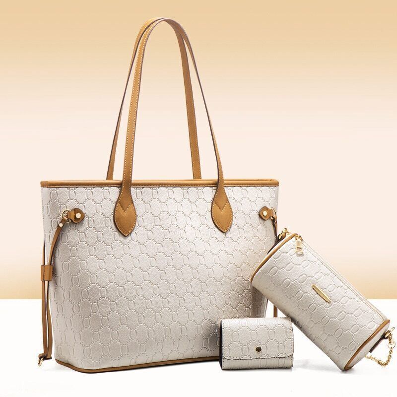 Autumn Winter Handbag Single Shoulder Bag Three Piece Female Tote Bag