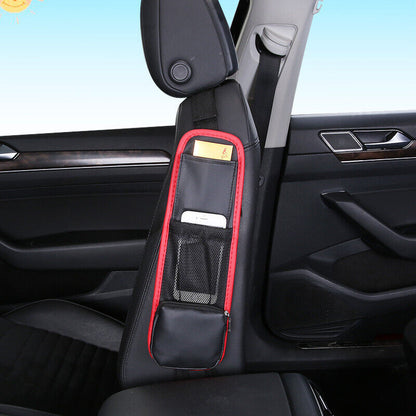 Car Seat Side Mesh Bag Organizer Storage Holder Phone Stowing Pocket Accessories