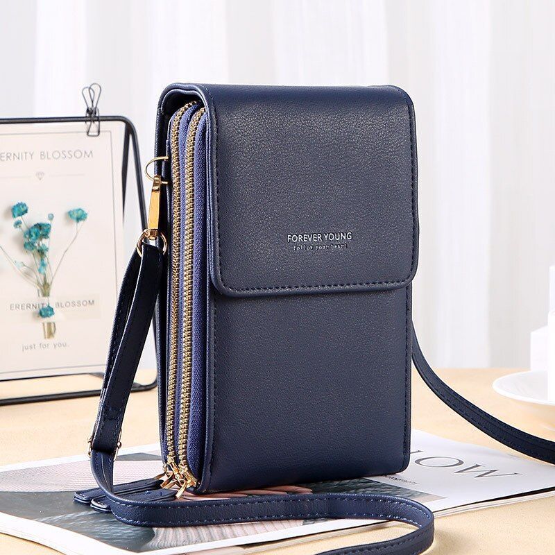 Crossbody Wallet Women Shoulder Bags Long Purse Multifunctional Pocket Polyester