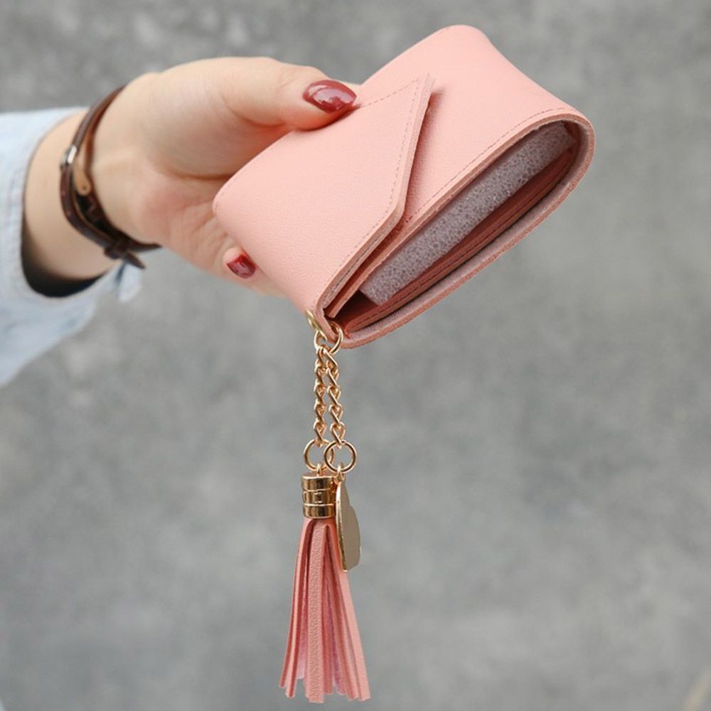 Short Leather Women Wallets Customized Mini Card Holder Purse 11*9*1.5 CM 1 PC