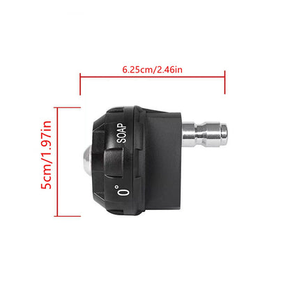 1PCS Adjustable Pressure Washer Spray Nozzle, 6-in-1 Quick Change over, 1/4 inch