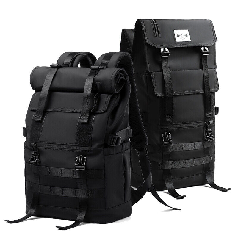 3 in 1 Travel Backpack Men Women Roll Top Laptop Backpack Teen Male School Bag