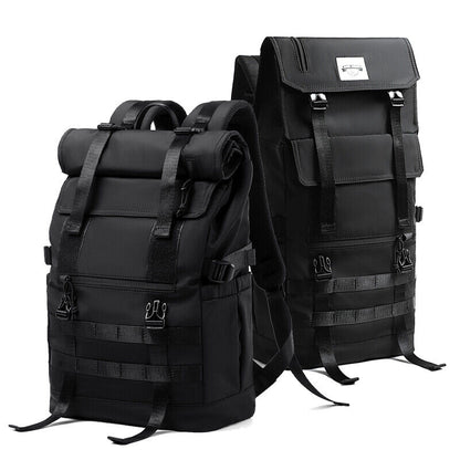 3 in 1 Travel Backpack Men Women Roll Top Laptop Backpack Teen Male School Bag