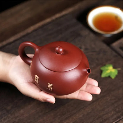 Yixing Purple Clay Tea Kettle Handmade Filter Teapot Chinese Zisha Puer Tea Set