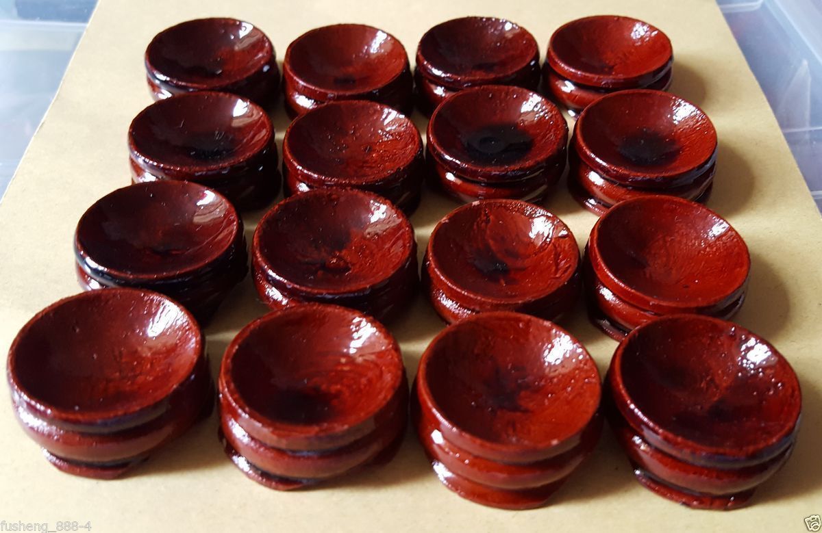 10PCS Wooden Stand Display 20-50mm Sphere Crystal Ball Eggs Minerals Polished