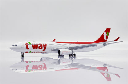 JC Wings t'way For Airbus A330-300 HL8501 1/400 Aircraft Pre-built Model