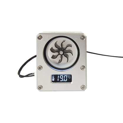 Silver Water Flow Meter Indicator with Temperature Computer Cooling Tubes