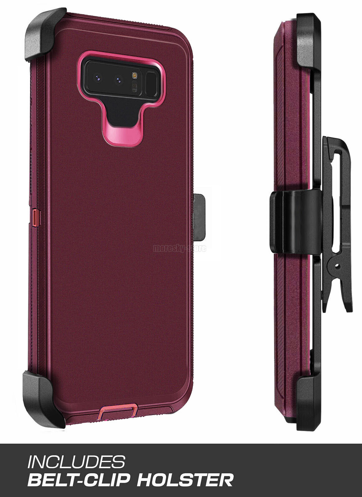 For Samsung Galaxy Note 8 Heavy Duty Rugged Hard Soft Case / Clip Holster Stand