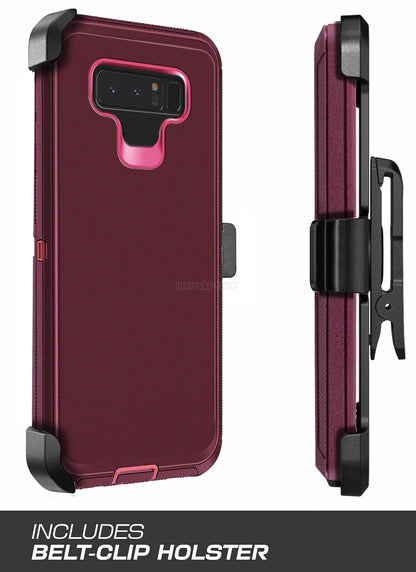 For Samsung Galaxy Note 8 Heavy Duty Rugged Hard Soft Case / Clip Holster Stand