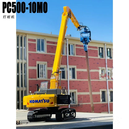 1:43 PC520LC-10MO Excavator Contruct Piling Machine Equipment Diecast Model