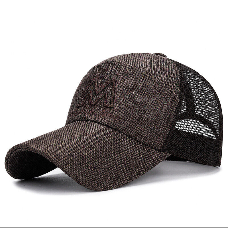 Unisex Mesh Breathable Long Brim Baseball Cap Adjustable Sunscreen Casual Hat*