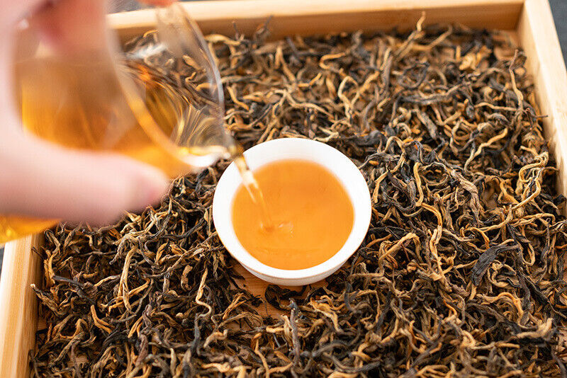 Yunnan Black Tea One Bud One Leaf Curved Strip Golden Silk Yunnan Black Tea