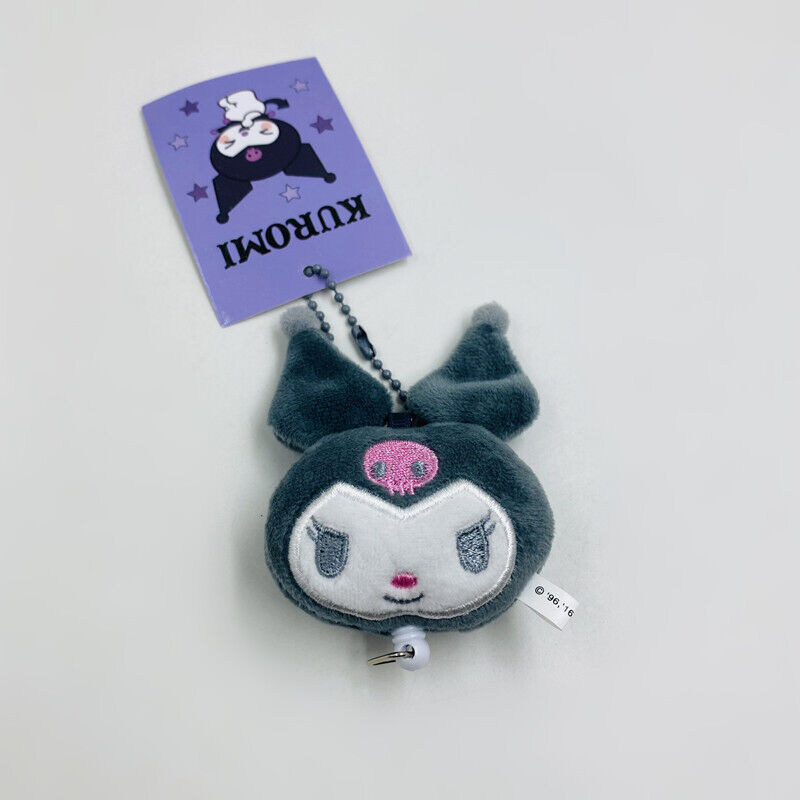 Sanrio Kuromi Cute Drawstring Plush Doll Bag Small Pendant Keychain