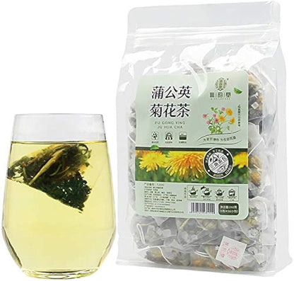 Dandelion Chrysanthemum Tea Natural Dried Flower Tea Bag 250g (5g * 50 Packets)