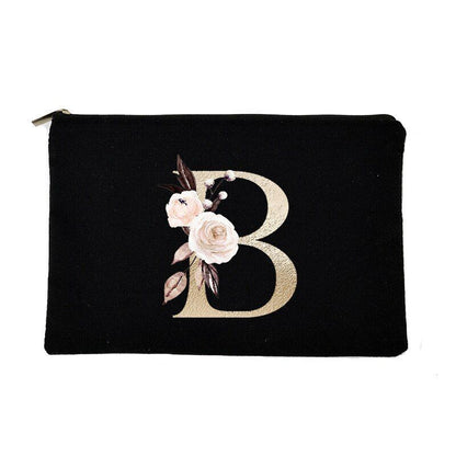 Makeup Bag Letter Print Traveling Case Organizer Storage Pouch Purse 14*22*14 CM