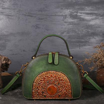 Handbag Genuine Leather Shoulder Bag First Layer Cowhide Diagonal Bags Polyester