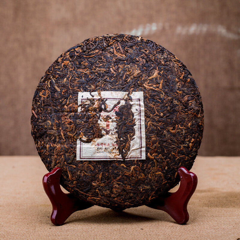 MENGKU 2014 Mu Ye Chun Three Years Chen Pu-erh Tea Cake Ripe Puer Tea 400g