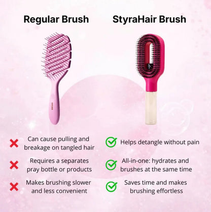 2-in-1 Detangling Spray Comb, Styling Comb, Anti-Frizz Spray Comb