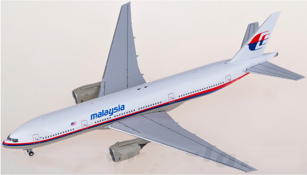 1:400 Bob Models Malaysia Airlines B777-200ER Passenger Airplane Diecast Model