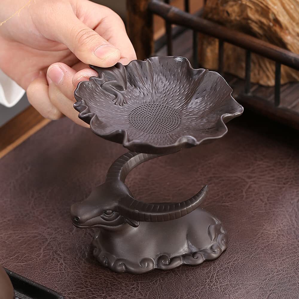 Purple Sand Tea Leaking Tea Filter Kungfu Tea Set Tea Separator Cow Tea Pet