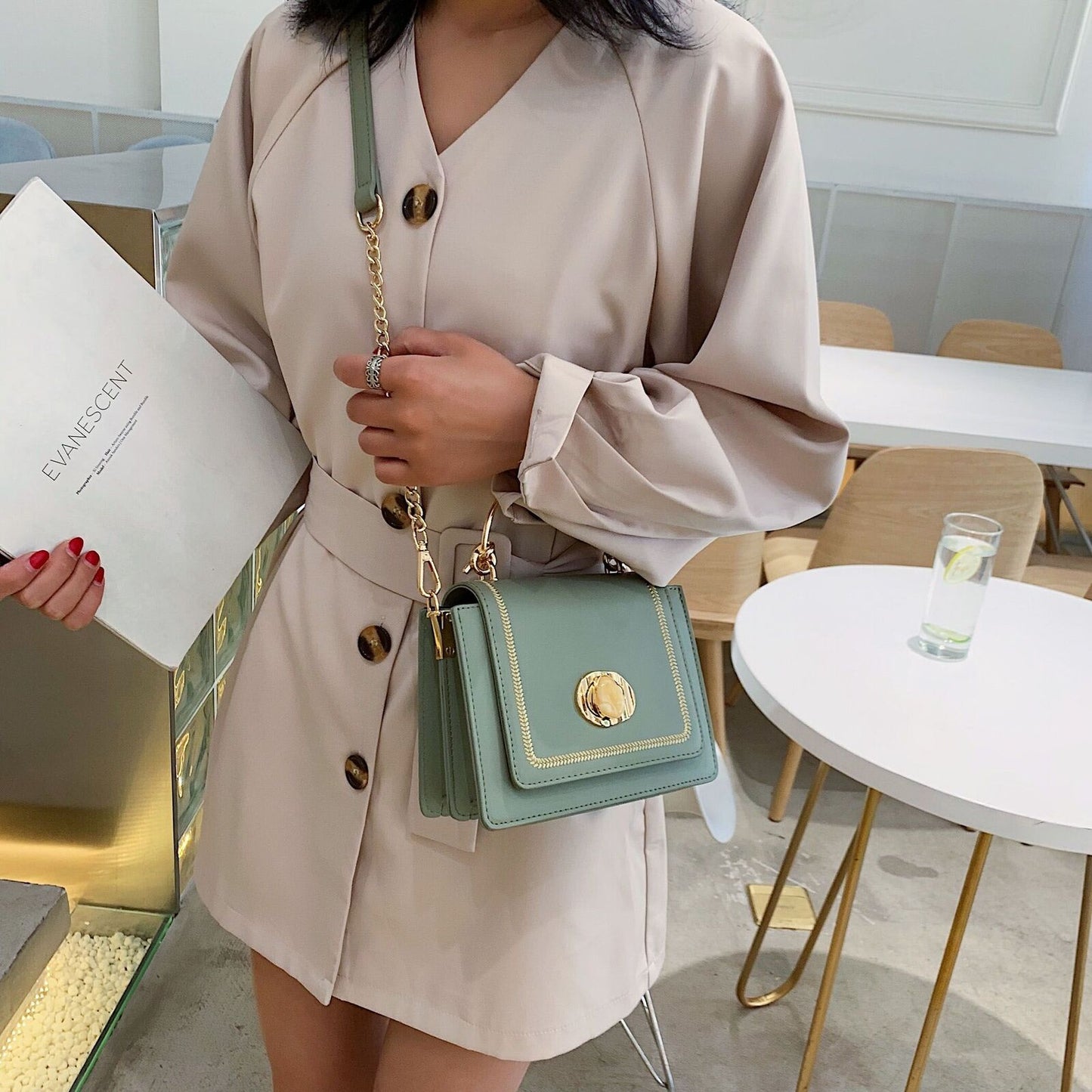 Leather Mini Crossbody Bags Summer Shoulder Bag Short Handle Phone Purse Handbag
