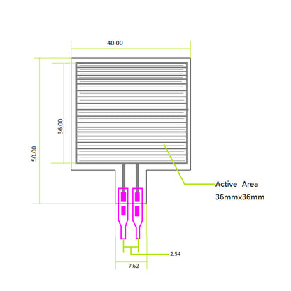 RP-S40-ST Thin Film Pressure Sensor 40 mm x40mm