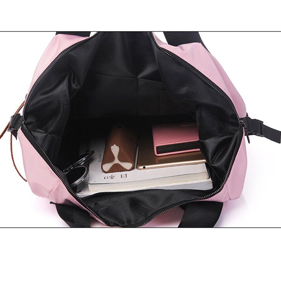Nylon Backpack Casual High Capacity School Bag Travelling Purse Soft Pouch Bags