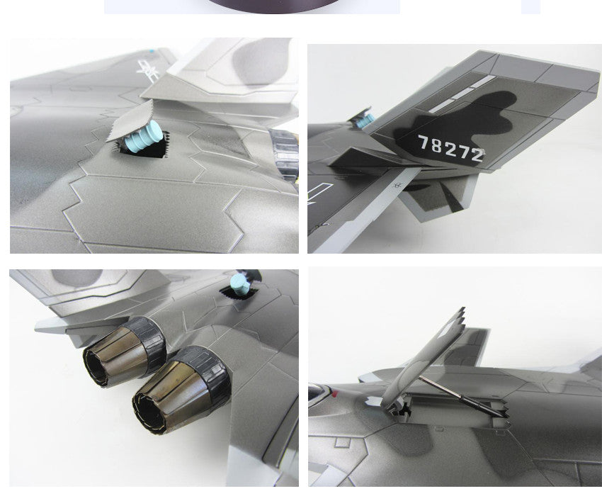 1:36 54CM Chinese J-20 Stealth Fighter Airplane Diecast Military Aircraft Model