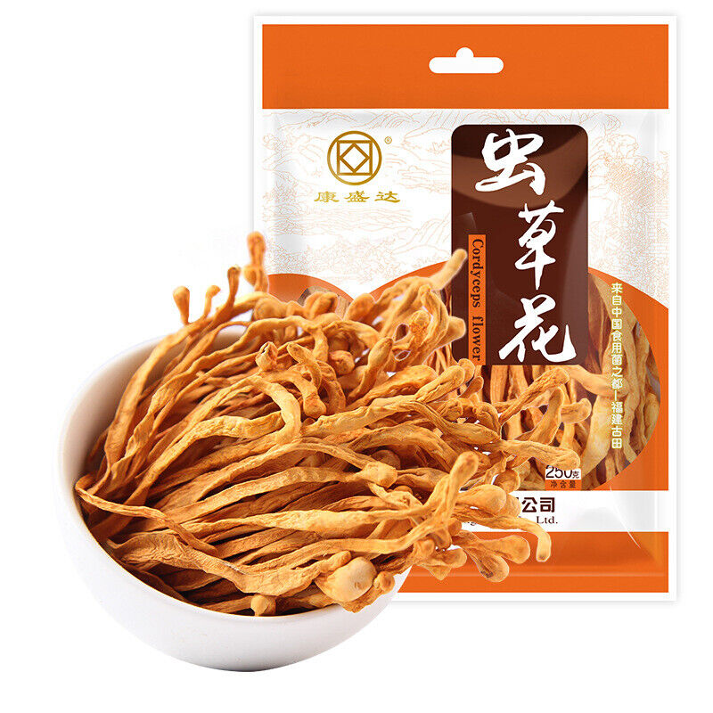 Dried Chinese Chong Cao Hua Herb Cordyceps Militaris Cordyceps Flower 250g