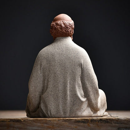 Handmade Artware Zen Style Chinese Style Yixing Zisha Purple Clay Tea Pet Dharma
