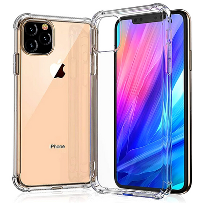 Case Forro Funda for IPHONE 12 Mini Pro Max 11 Pro Max anti Golpes (CLEAR) USA