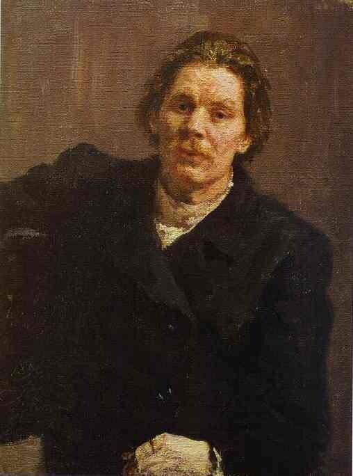 Oil painting Portrait-Of-Maxim-Gorky-1898-Ilya-Repin-Oil-Painting Portrait-Of-Ma