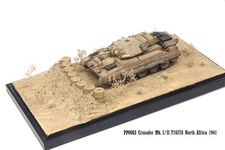 S-Model 1/72 PP0063 Crusader MK.Ⅰ/Ⅱ T16576 Tank North Africa 1941 Model+Platform