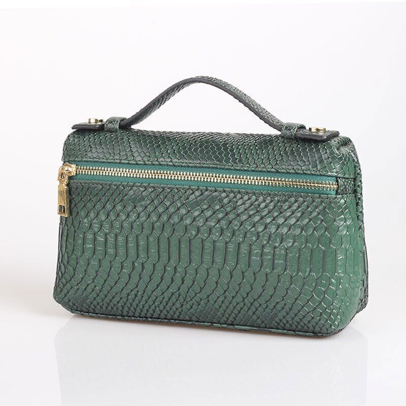 Pattern PU Leather Clutch Bag Women Trendy Make Up Handbag Purse Bag