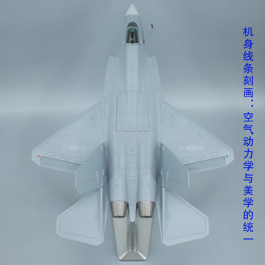 1:32 49CM J-35A Stealth Fighter Jet Army Plane Diecast Military Aircraft Model