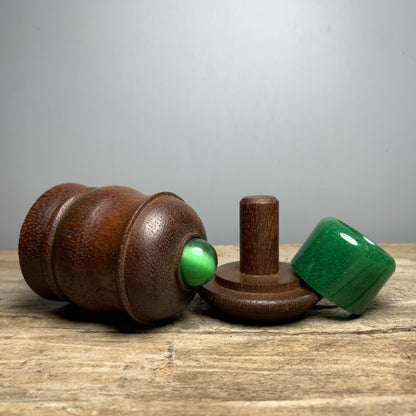 Collections Chinese Rosewood Carved Exquisite Thumb Ring Box Ring Storage Box