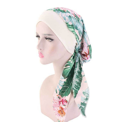 Womens Muslim Hijab Cancer Chemo Hat Turban Hair Loss Head Wrap Scarf Bandana*US