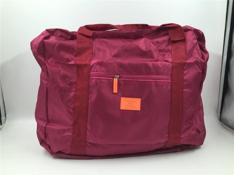 Travel HandbagsWomen Men Nylon Travel Bag Folding Bag Unisex Luggage Suitcase