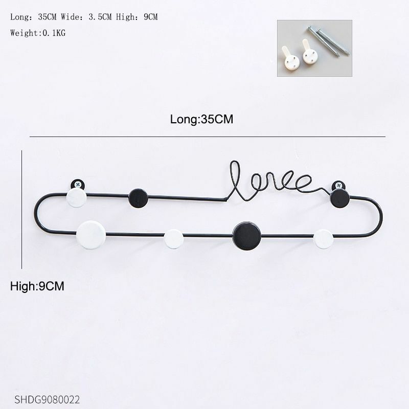 Key Holder Hanger Wall Hanging Wood Wall Organizer Rectangle House Shape Rack